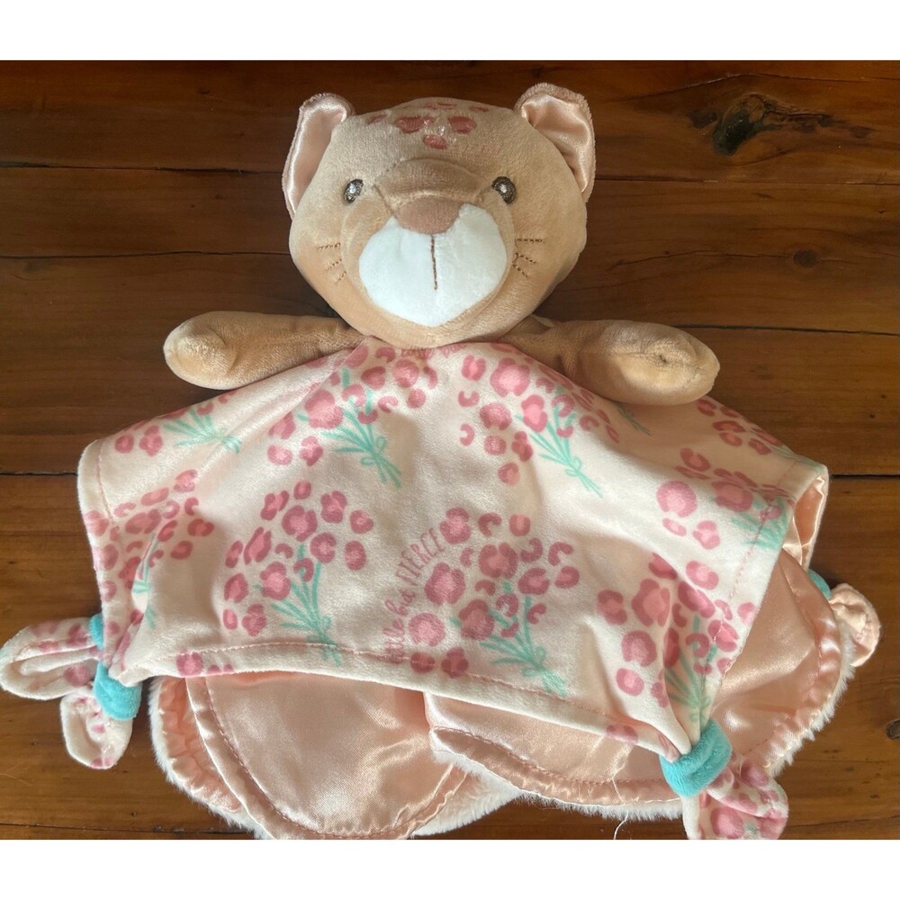 Mary Meyer “Little but Fierce” Leopard Blanket Security Plush Lovey